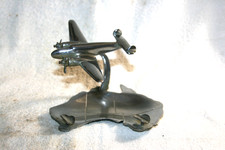 VINTAGE CHROME LOCKHEED MARTIN HUDSON AIRPLANE ASHTRAY