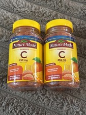  2 Nature Made Vitamin C 250 mg, Dietary Supplement, 150 Gummies 02/2027 FRESH 