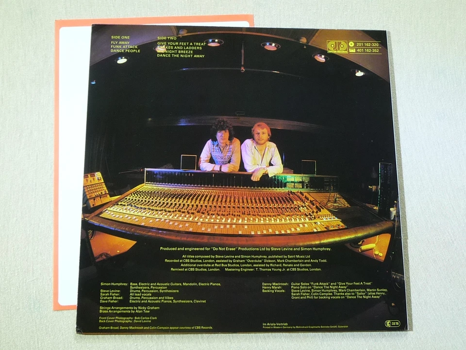 Dance People ‎– Fly Away  (Promotion Copy + Promo-Sheet, Unplayed) - Bild 3 von 4