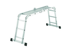 Hailo ProfiStep combi Univ. 4x3 Rungs 7412-031 Work Platform Lean-Standing Ladder