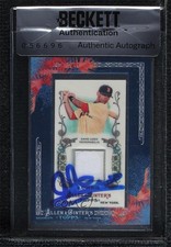 BAS 2011 Allen & Ginter's Framed Mini Relics Jed Lowrie Seal of Authenticity ow6