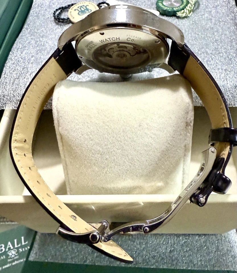 Reloj clásico para hombre Ball Trainmaster Cannonball cronógrafo fecha Foto 4 de 4