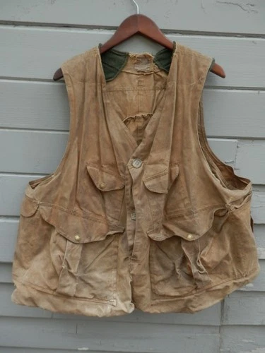 Vintage Filson Waxed Half Moon Hunting Vest Men’s XXXL