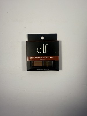 E.L.F. Gel & Powder Eyebrow Kit MEDIUM with Brush and Mirror New with Box Elf