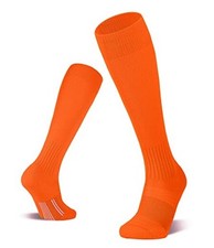 2/3 Pack Soccer Socks Baseball Softball For Youth Kids Boys Small Orange 2