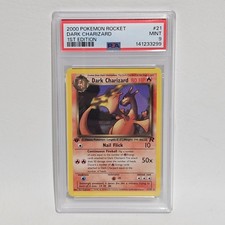 PSA 9 Rocket 1a Edizione Dark Charizard 21/82 WoTC 2000 Pokemon Non Holo Mint