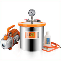 Vakuumkammer 12L Mit 85L/Min Vakuumpumpe Und Manometer FüR Hvac Anwendungen