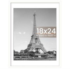 upsimples 18x24 Picture Frame, Display Pictures 16x20 with Mat or 18 x 24