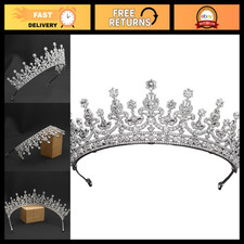 Vintage Royal Replica Zirconia Tiara Crown for Women - Elegant Bridal Headpiece