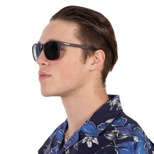 Calvin Klein Blue Rectangular Men's Sunglasses CK20520S 001 57 CK20520S 001 57