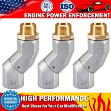 3Pcs Car Fuel Swivel 3/4 Inch NPT Fuel Transfer Hose Swivel 360 Rotate Connector