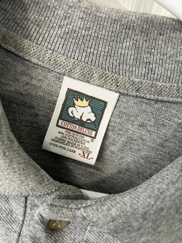 Vintage Cotton Deluxe Georgia Tech Gray Golf Polo Shirt XL - Image 2 of 4