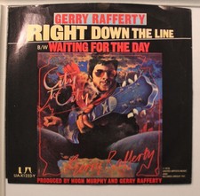Picture Sleeve 45 Gerry Rafferty - Right Down The Line / Waiting For The Day On