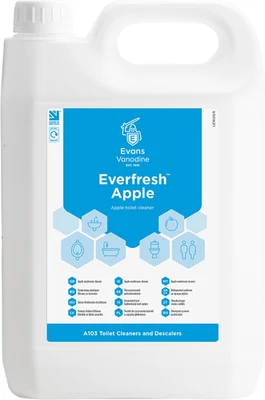 Evans Everfresh Apple Toilet and Washroom Cleaner 2x5L