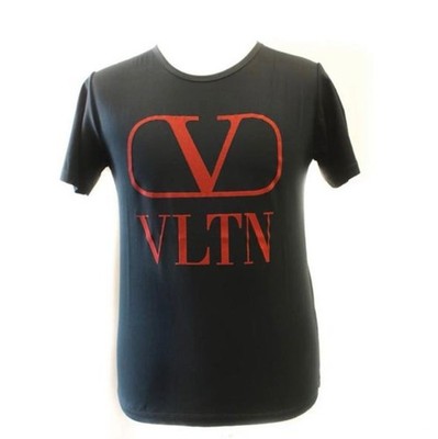 Valentino VLTN Logo Graphic T-Shirt Black and Red