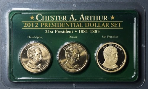 Photo of a 2012-P Presidential Dollar Chester Arthur from an eBay listing that sold on Jul 20, 2026