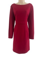 Chaps Ponte Knit Long Sleeve Sheath Dress Size 16 Holiday Christmas Party Work