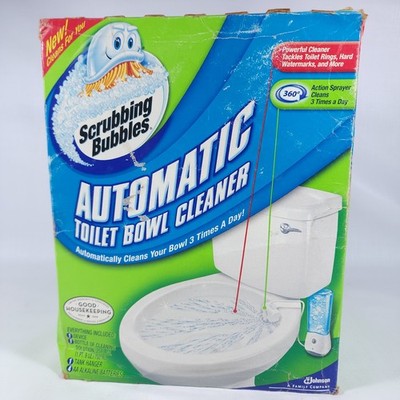  RARE SEALED NEW Scrubbing Bubbles Automatic Toilet Bowl Cleaner Complete Kit