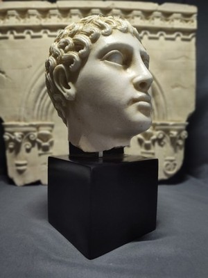 Vintage MMA TBM British Museum Greek Roman Male Bust Head Of Youth Statue 11''