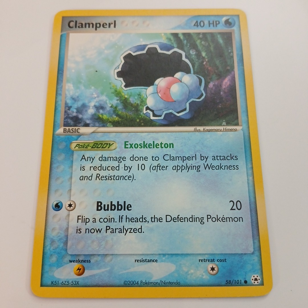 CLAMPERL 58/101 Hidden Legends Common Pokemon TCG Lightly Played