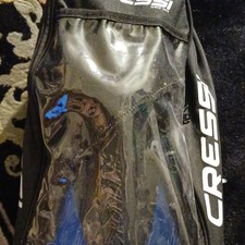 Cressi Rondine Palau Water Sport Fins Blue with Carry Bag