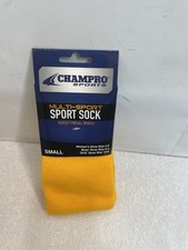 Champro Sports Small Gold Unisex Adult Child Multi-Sports Socks
