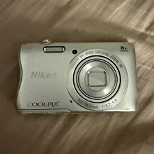 Nikon COOLPIX S3700 Compact Digital Camera 20.1MP 8x Zoom Wi-Fi NFC Silver