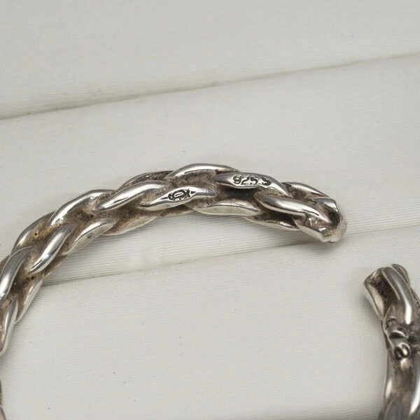 Georg Jensen Sterling Silver 925 Twisted Hoop Ear Cuff - Image 3 of 3
