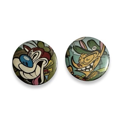 1992 Ren & Stimpy Pinback Buttons El Supremo Ren Marvel Comic Issue #3 2.25 