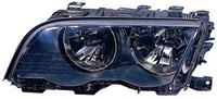 Scheinwerfer Links FüR 3Er Bmw E46 Coupe Cabrio 1999-2001 Schwarz H7 Halogen Lw