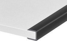 Rubber Edge Trim, Self-Adhesive U Channel Edge Protector for Plywood, Cabinet, 1