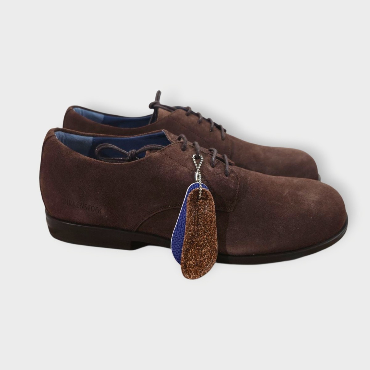 NWT BIRKENSTOCK JAREN BROWN SUEDE LACE UP OXFORDS SHOES 