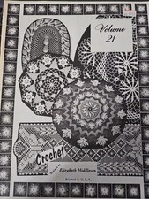 Vintage Crochet Elizabeth Hiddleson Crochet Pattern Book Vol. 21 Doilies Designs