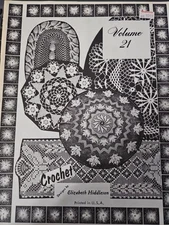 Vintage Crochet Elizabeth Hiddleson Crochet Pattern Book Vol. 21 Doilies Designs