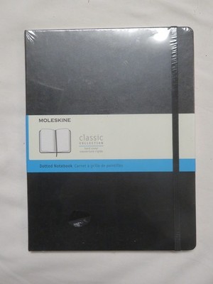 Moleskine Classic Collection Hard Covered Dotted Notebook 192 Pages 7.5'' x 9.75''