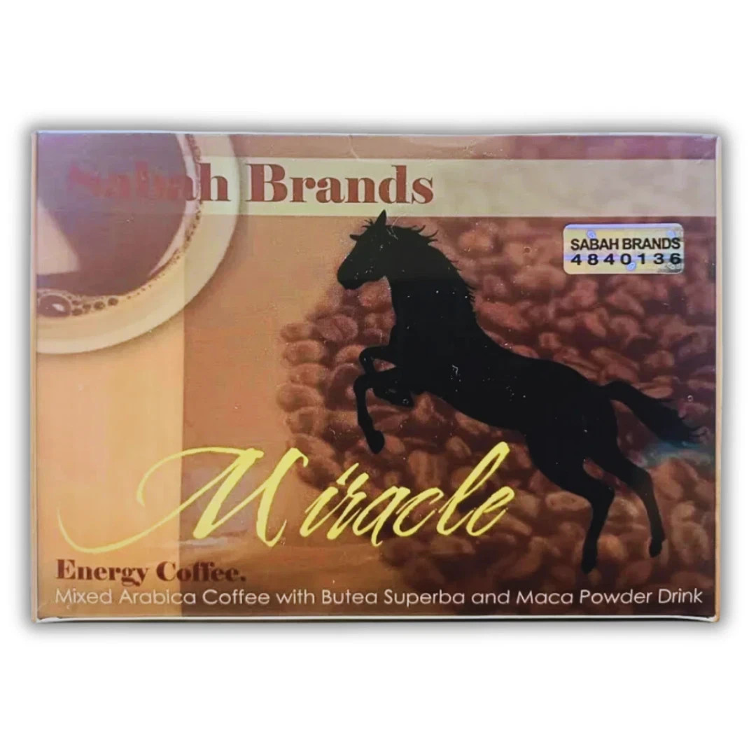 Miracle Coffee Sabah Brand Arabica Ginseng Instant Drink for Energy 20'S / Boxs