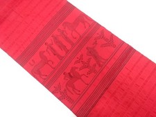 7759366: JAPANESE KIMONO JAPANESE NAGOYA OBI / WOVEN STRIPE