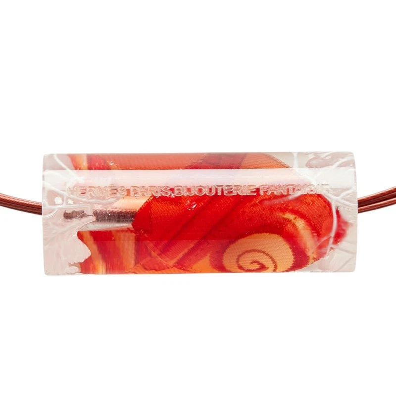Gargantilla HERMES Ricine BIJOUTERIE FANTAISIE resina roja SV925 plata para mujer HERMES Foto 2 de 4