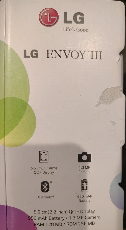 LG Envoy 3 III UN 170 UN170 - Black (US Cellular ) Flip Cell Phone - Image 4 of 4