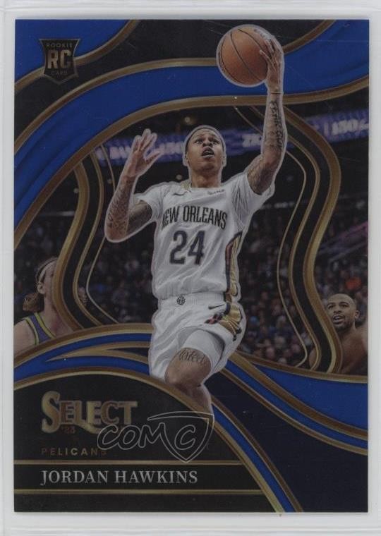 2023-24 Panini Select Courtside Blue Prizm Jordan Hawkins #280 Rookie RC