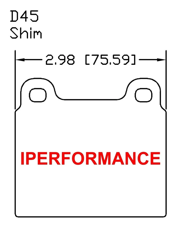 钛制制动垫 Shim 隔热罩套装适用于 Lancia Stratos,1974 - 1975,前 — 第 3/3 张图片