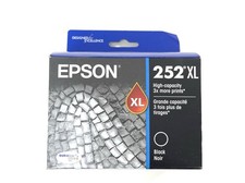 Epson 252XL Black Ink Cartridge Dura Brite Ultra - Exp 10/2027 - NEW SEALED