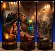 Star Wars Return of the Jedi Slave Leia - Jabba - Bobba Fett Cup Mug Tumbler