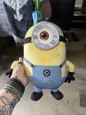 15" Despicable Me 2 Minion Stuart Plush Toy Factory smoke free