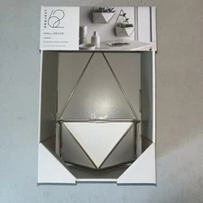 Project 62 52435749 Succulent Geometric Hanging Wall Decor - White/Gold