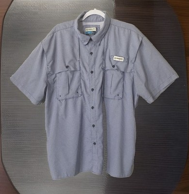 Magellan Men's Shirt XL Blue Aransas Pass Fish Gear Relaxed Fit, Short Sleeve