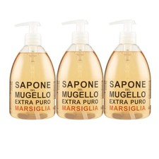 3x Sapone Del Mugello Sapone Liquido Marsiglia 500ml