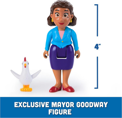Rubble, Mayor Goodway & Chickaletta Figures, Kids Toys for Boys and Girls Age...