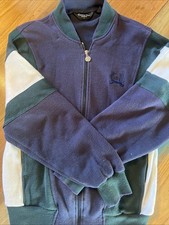 Vintage 90s Christian Dior Monsieur track jacket navy, dark green, and white L