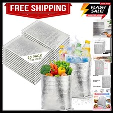 20-Pack Insulated Bags, 11x15-Inch - Waterproof and Thermal Protection